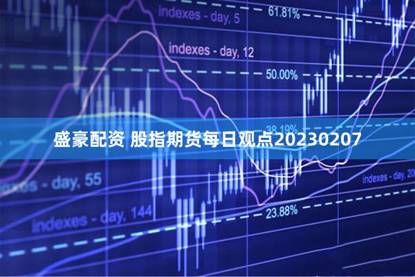 盛豪配资 股指期货每日观点20230207